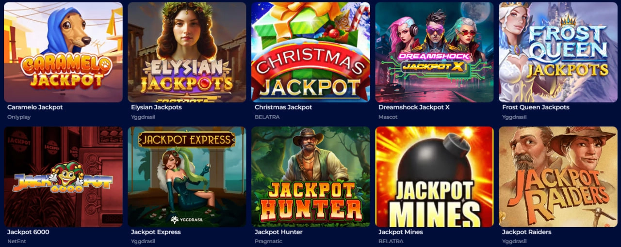 winbit casino jackpot games