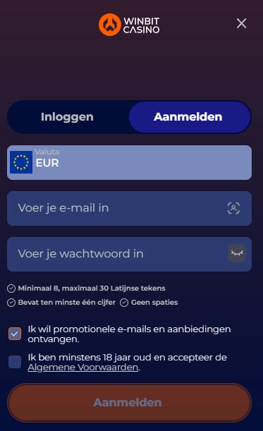 winbit casino registration